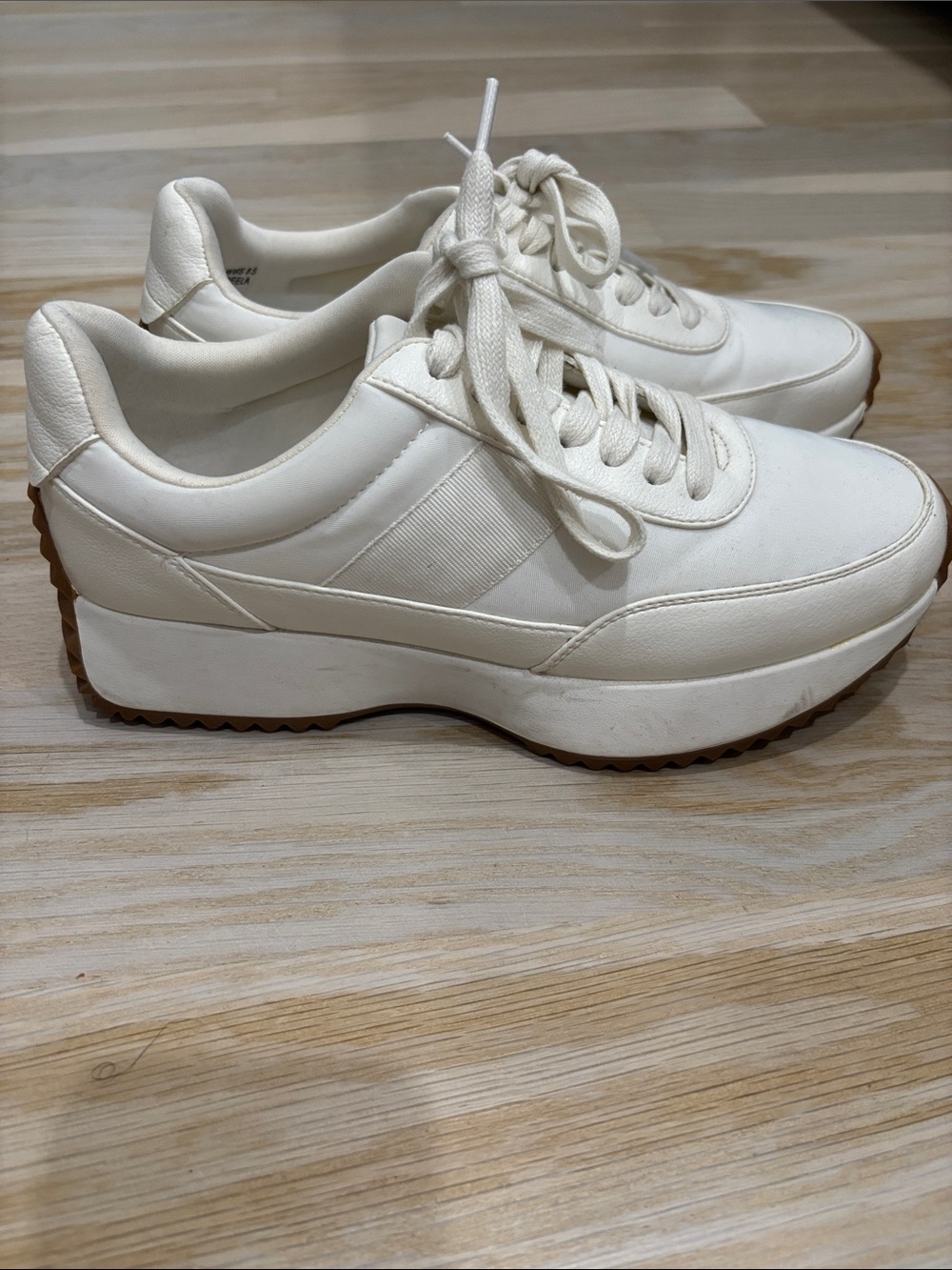 Dolce vita White Platform Lace-Up Women's Sneakers fits like a 7.5 BREELA